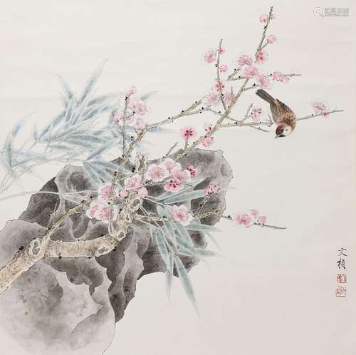 龚文桢（b.1945） 工笔花鸟