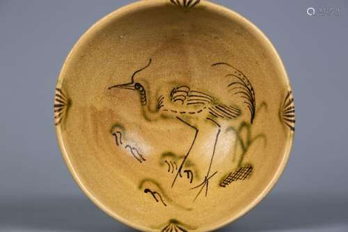 CHANGSHA WARE 'CRANE' BOWL