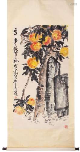 WU CHANGSHUO, TREE LADEN WITH FRUITS