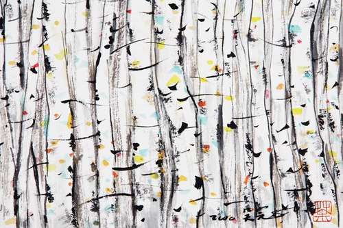 WU GUANZHONG, BIRCH WOOD