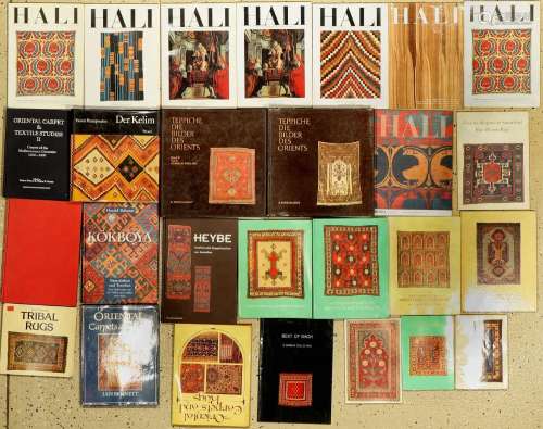 Mixed lot of 27 carpet specialist books