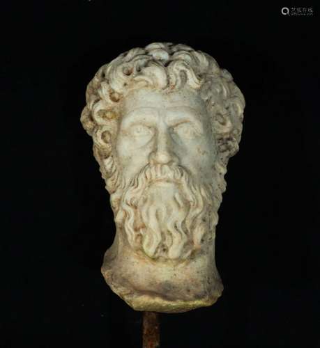 Roman Male Marble Head