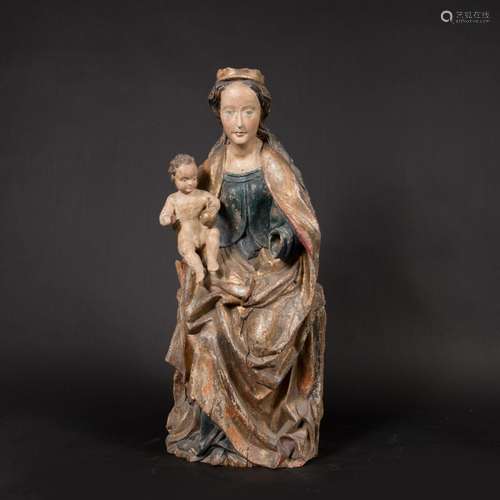 German late gothic Madonna in soft style