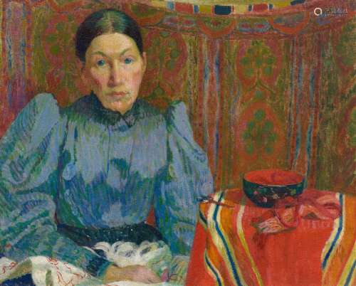 CUNO AMIET(Soleure 1868-1961 Oschwand)Portrait d'Emilie Amie...