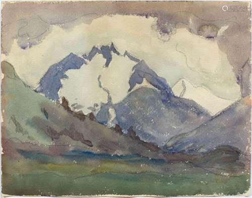 GIOVANNI GIACOMETTI(Stampa 1868-1933 Glion)Monte del Forno. ...