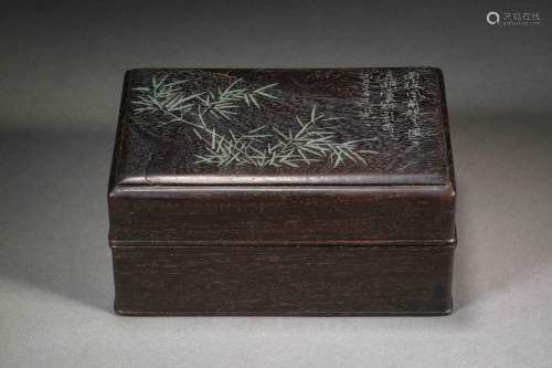 Qing Dynasty of China,Wooden Bamboo Pattern Box