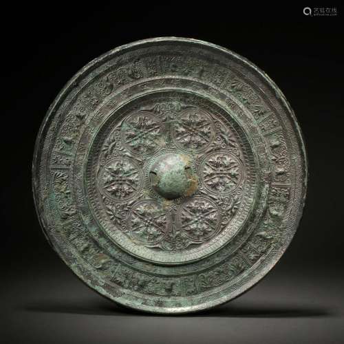 Ming Dynasty of China,Inscription Flower Mirror