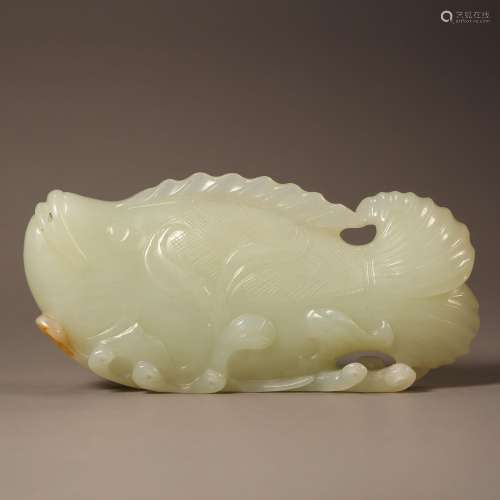 Qing Dynasty of China,Hetian Jade Fish Ornament