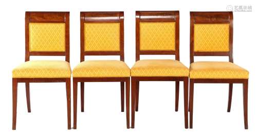 4 Empire dining room chairs