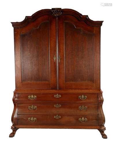 Oak Louis XV cabinet