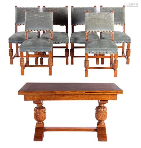 6 chairs and table