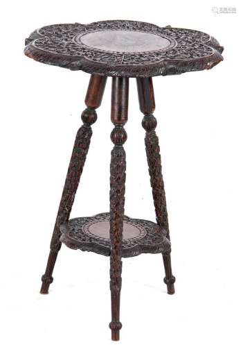 Oriental oak table