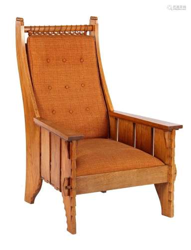 Oak Arts & Crafts armchair