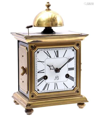 Dutch brass table clock