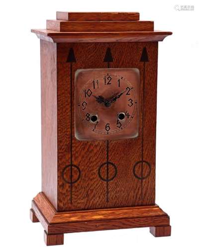 Oak table clock
