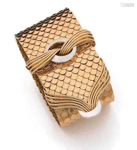 BRACELET « CEINTURE »Large bracelet « Écailles »Or 18k (750)...