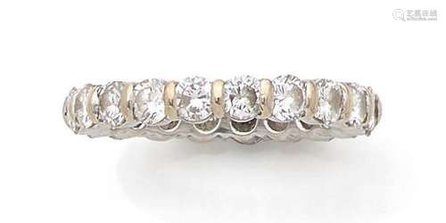 ALLIANCE « DIAMANTS »Diamants taille brillant, or 18k (750)T...