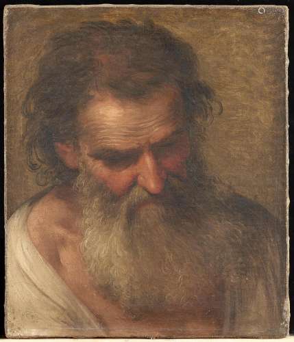 【*】Venetian School, 17th Century Study of a bearded man