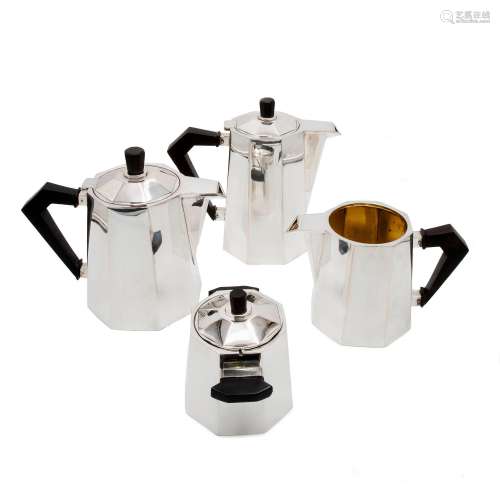 Art Deco silver tea set