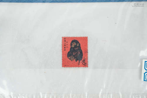 猴邮票信封