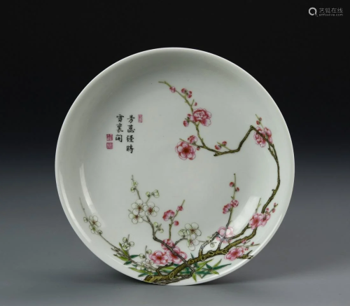 Chinese Famille Rose Plate