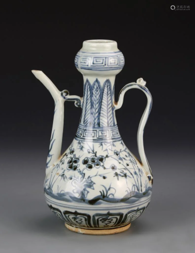 Chinese Blue and White Wine Pot
