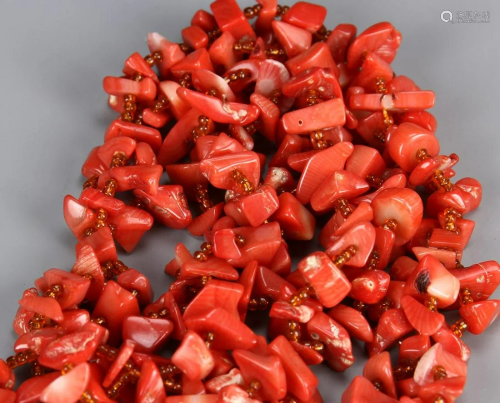 Chinese Coral Necklace