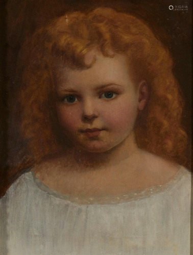 Continental School, Portrait of a young girl