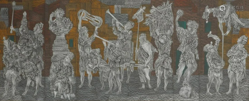 Corrado Cagli, Procession of figures