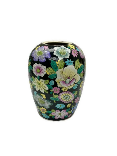 Famille Rose Floral Asian Designed Vase