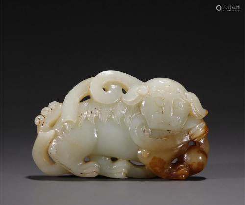 A Chinese Carved Jade Belt Hook