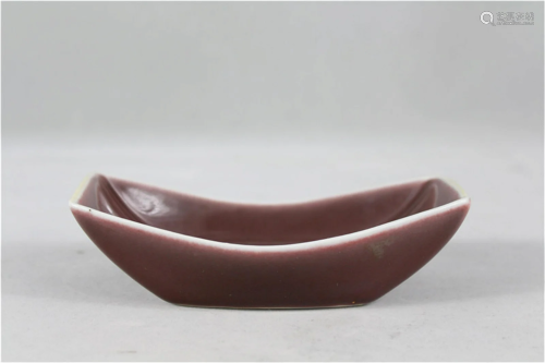 A Chinese Oxblood Glazed Porcelain Cup