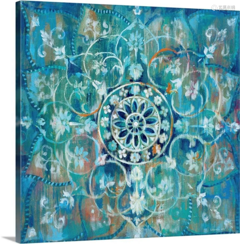 Mandala in Blue I Canvas Reproduction By Danhui Nai