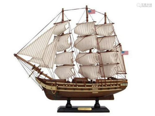 Wooden USS Constitution Tall Model Ship 15"