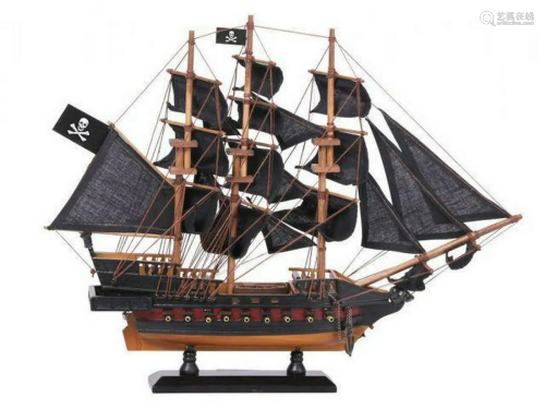 Wooden Captain Kidd's Adventure Galley Black Sails Limi...