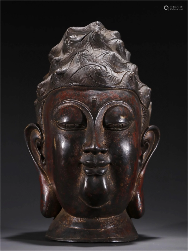 A Chinese Bronze Head