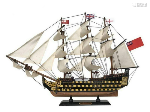 Wooden HMS Victory Limited Tall Model Ship 24"