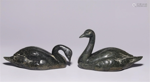 Set of Two Tin Ducks