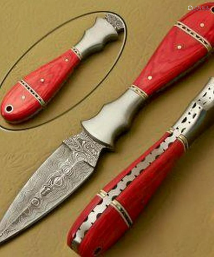 Hells Terrace Damascus Dagger