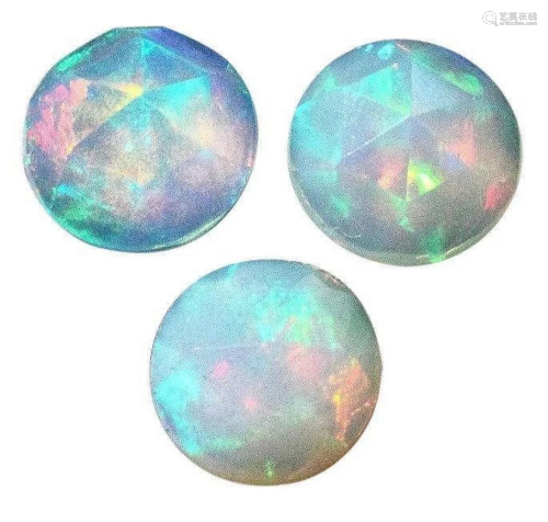 Cabochon Fin Natural Opal - AAA Grade - Round Rose Cut - Eth...
