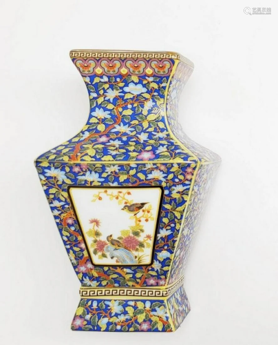 Awe Inspiring Handmade Painting CloisonnÃ© Porcelain Vase