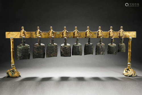 Set of Bronze Ritual Temple Bells