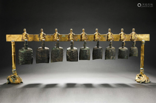 Set of Bronze Ritual Temple Bells