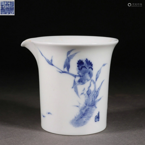Wang Bu, Blue and White Flower and Bird Tea Pot
