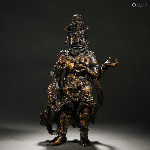 Gilt-Bronze Figure of Acala