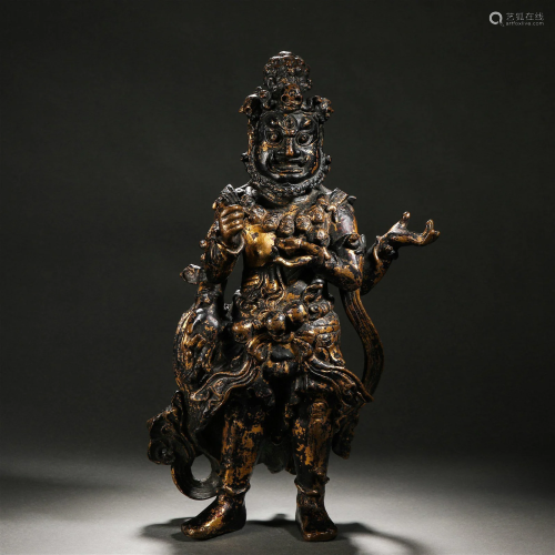 Gilt-Bronze Figure of Acala