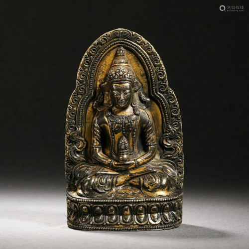 Gilt-Bronze Figure Caca Buddha