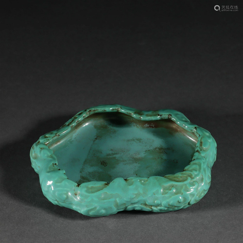 Turquoise Glaze Lotus-Petal Brush Dip