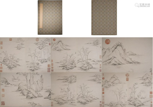 Ni Zan, Chinese Landscape Painting Album