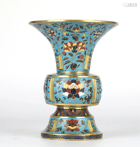 Chinese Cloisonne Beaker Vase